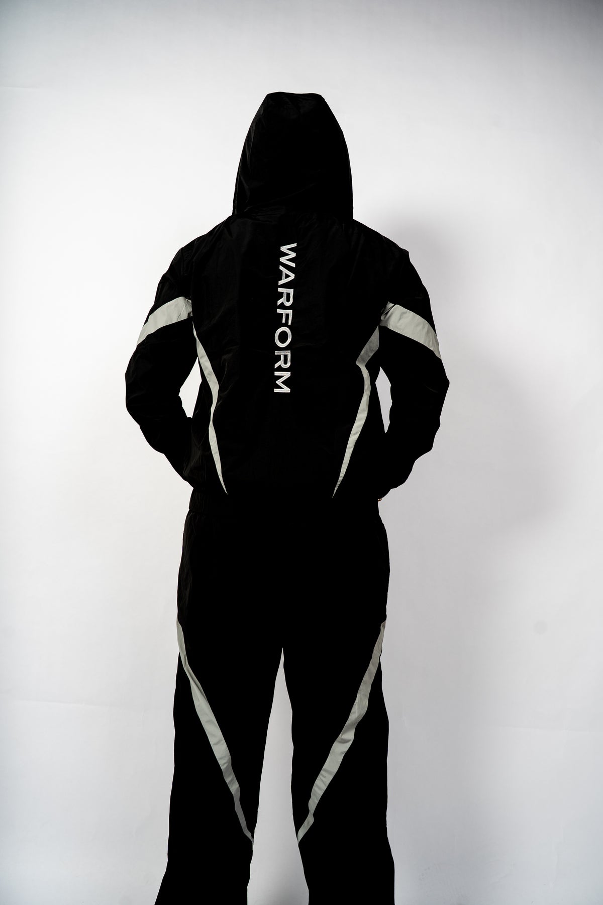 Black & Grey Nylon Tracksuit