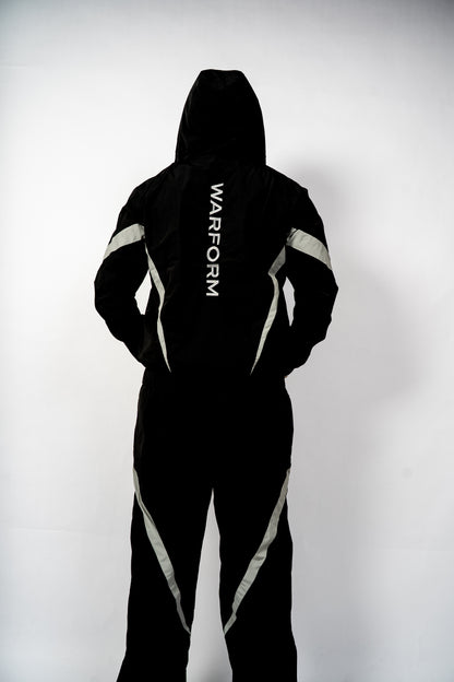 Black & Grey Nylon Tracksuit